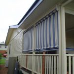 Striped Automatic Awnings