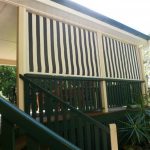 Striped Automatic Awnings