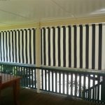 Striped Automatic Awnings