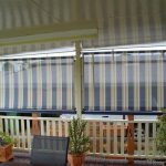 Striped Automatic Awnings