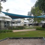 Green Shade Sail at School