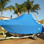 Full Boat Cover on Trailer