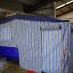 Caravan Annex Blue Striped