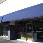 Blue Fixed Frame Awnings