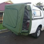 Ute with hanging cover